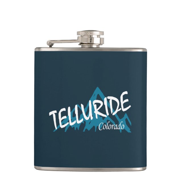 Telluride Colorado Mountains Flask (Front)