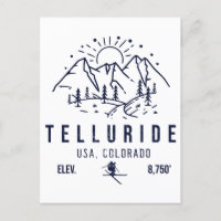 Telluride Colorado Mountains Minimalist Vintage
