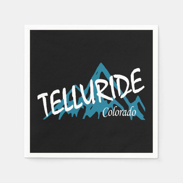 Telluride Colorado Mountains Napkins (Front)