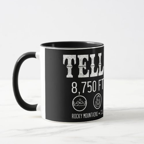 Telluride Colorado Mountains Retro Vintage Mug