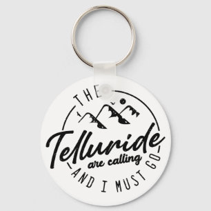 Telluride Colorado Mountains - Ski Souvenir Keychain