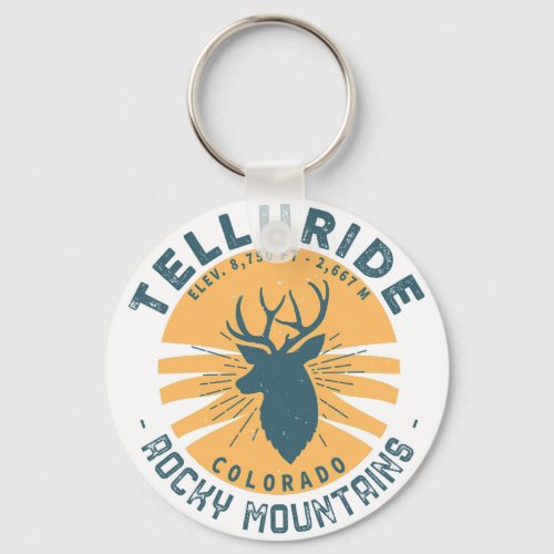 Telluride Colorado Mountains _ Ski Souvenir  Keychain