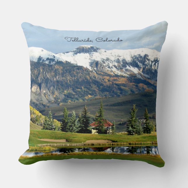 Telluride, Colorado picturesque photograph Throw Pillow (Front)