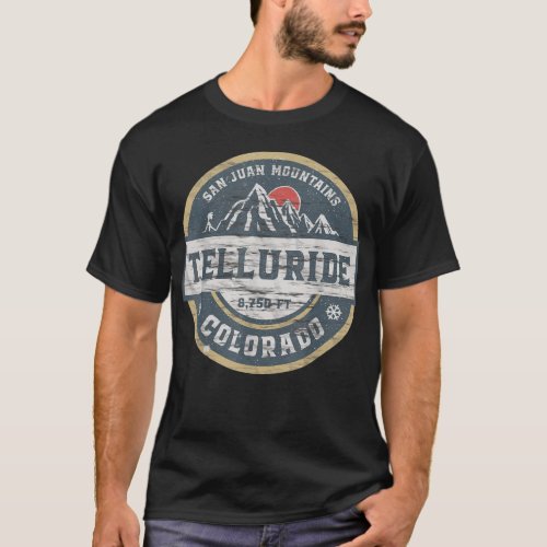Telluride Colorado San Juan Rocky MountainsSkiin T_Shirt