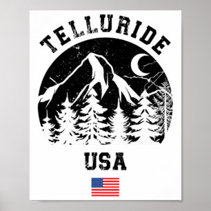 Telluride Colorado Ski Resort Alpine Skiing Americ Poster