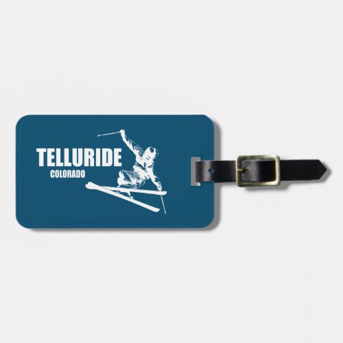 Telluride Colorado Skier Luggage Tag