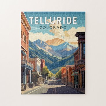 Telluride Colorado Travel Art Vintage Jigsaw Puzzle