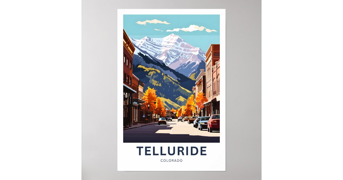 Telluride Colorado Travel Print | Zazzle