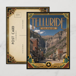 Telluride Colorado Vintage Art Deco Golden Age Postcard