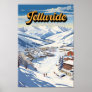 Telluride Colorado Winter Travel Art Vintage Poster
