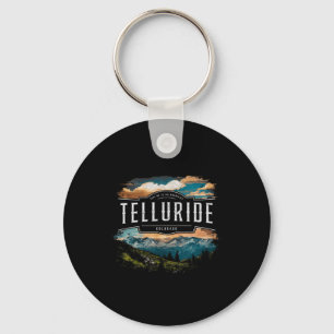 Telluride Mountains Colorado Hiking Outdoors Vinta Keychain