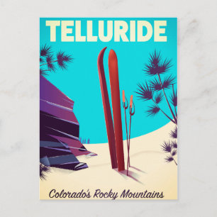 Telluride Ski Rocky Mountains Postcard