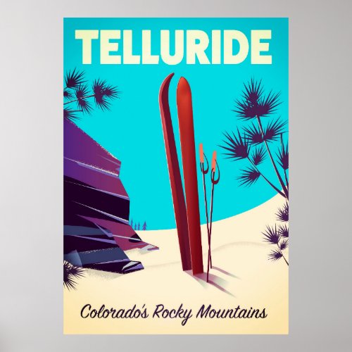 Telluride Ski Rocky Mountains Poster