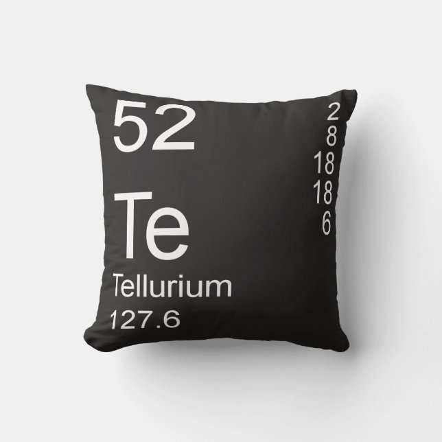 Tellurium Throw Pillow (Front)