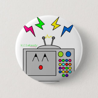 Telly Fright Badge :) Pinback Button