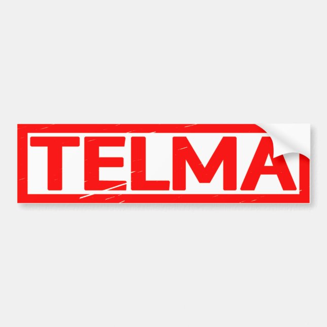 Telma Stamp Bumper Sticker (Front)