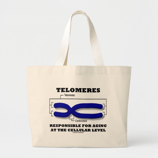 Telomeres Responsible For Aging At Cellular Level Large Tote Bag