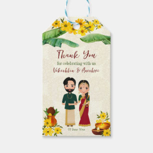 Telugu Tamil South Indian wedding Gift Tags