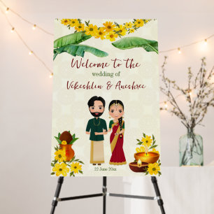 Telugu Tamil South Indian wedding welcome Foam Board