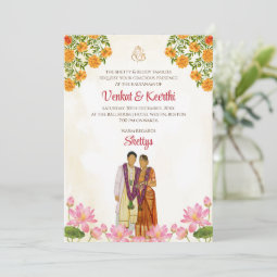 Telugu wedding cards & Tamil wedding invites | Zazzle