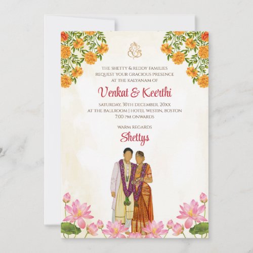 Telugu wedding cards  Tamil wedding invites