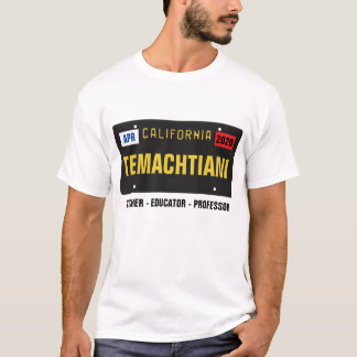 Temachtiani License Plate T-Shirt (Customizable)