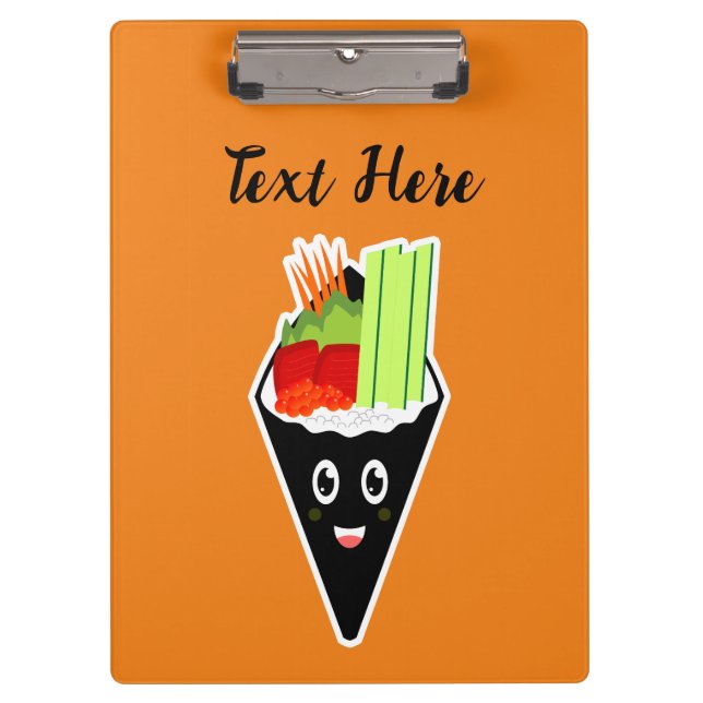 Temaki Sushi Hand Roll  Clipboard (Front)
