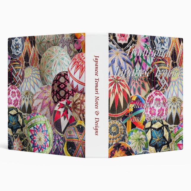 Temari Notebook 1.5 Inch 3 Ring Binder (Background)