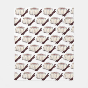 Tembleque Puerto Rican New Year Coconut Pudding Fleece Blanket