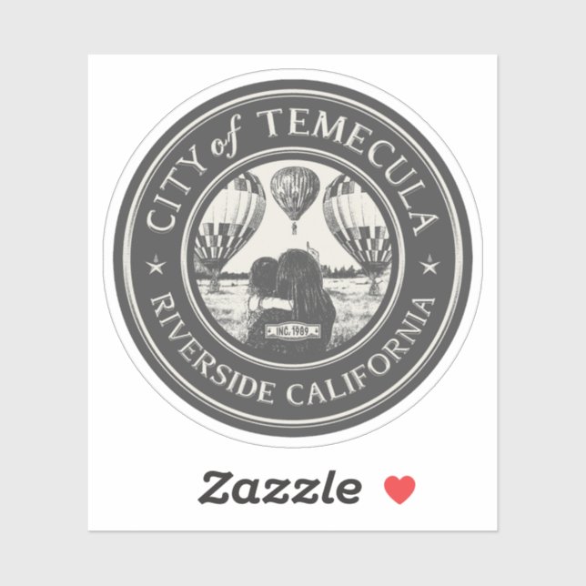 TEMECULA RIVERSIDE CALIFORNIA  STICKER (Sheet)