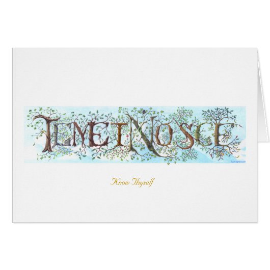 Temet Nosce Blank Card (Front Horizontal)