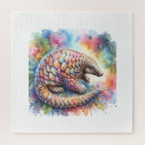 Temmincks Pangolin 290624AREF108 _ Watercolor Jigsaw Puzzle