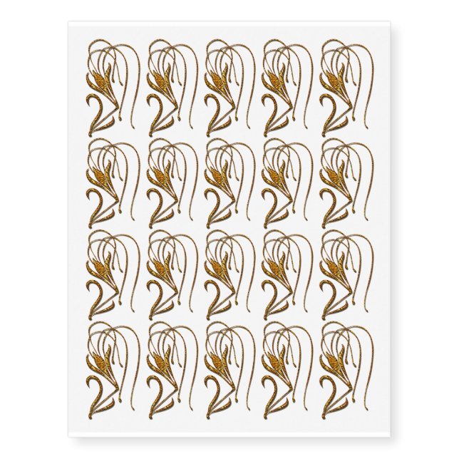 temp,tiger temporary tattoos (Front)