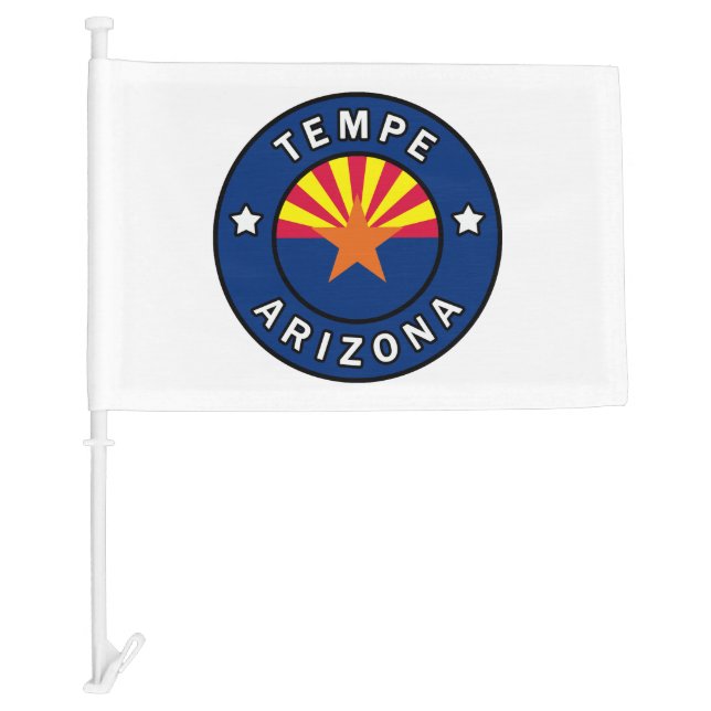 Tempe Arizona Car Flag (Front)