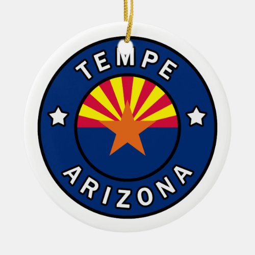 Tempe Arizona Ceramic Ornament