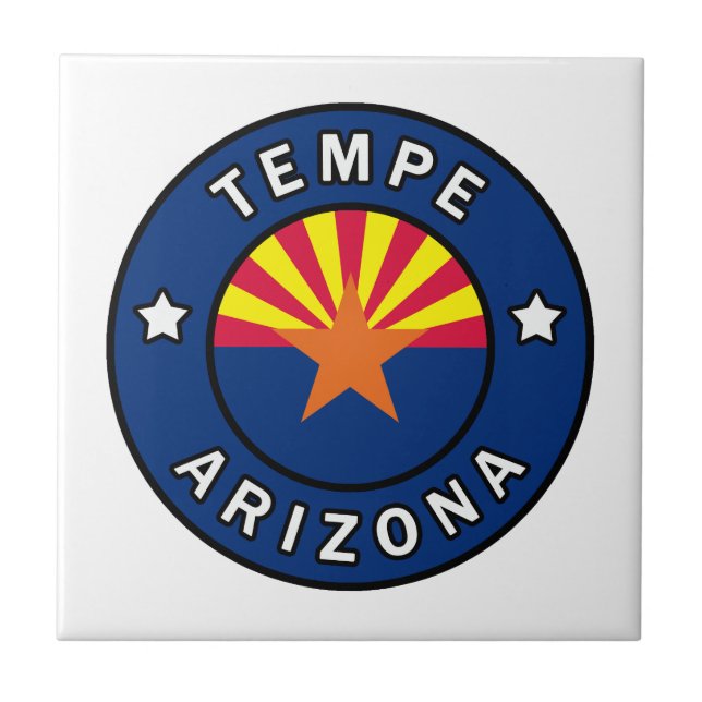Tempe Arizona Ceramic Tile (Front)