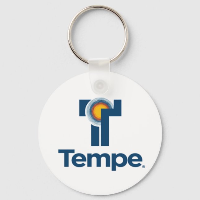 Tempe (Arizona) City flag Keychain (Front)