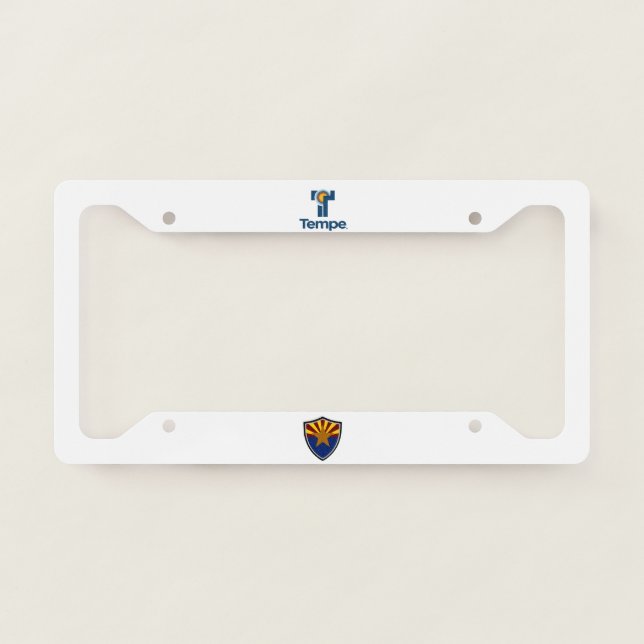 Tempe (Arizona) city flag  License Plate Frame (Front)