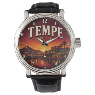 Tempe Arizona Desert Sunset City Watch