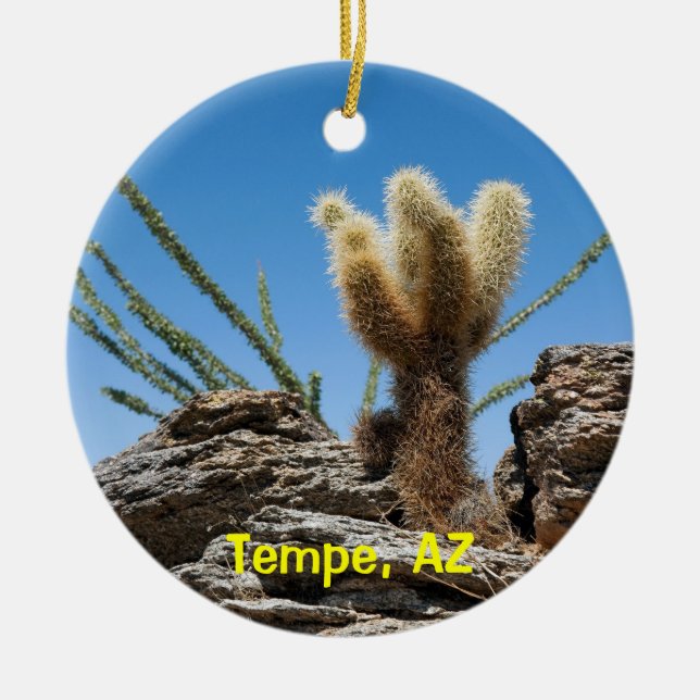 Tempe Arizona Keepsake Ceramic Ornament (Front)