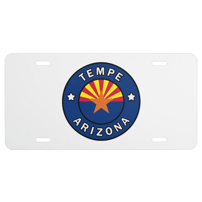 Tempe Arizona License Plate (Front)