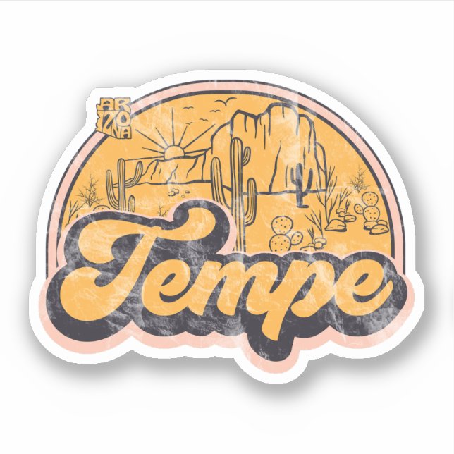 Tempe, Arizona  Sticker (Front)