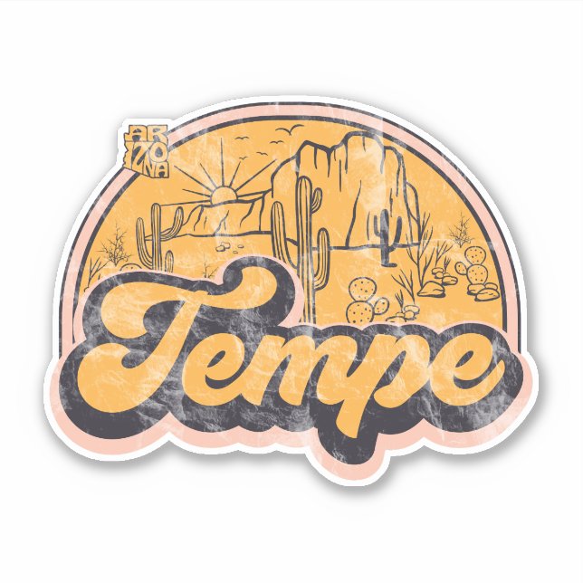 Tempe, Arizona  Sticker (Front)