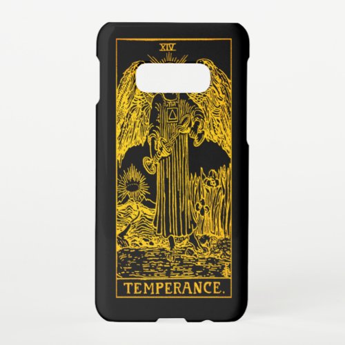 Temperance Tarot Card  Gold  black  Samsung Galaxy S10E Case