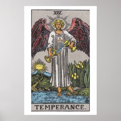 Temperance Tarot Card Poster