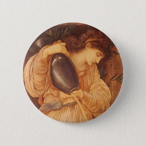 Temperantia by Sir Edward Coley Burne_Jones Button