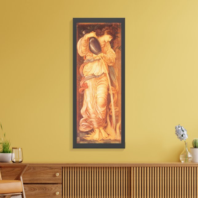 Temperantia by Sir Edward Coley Burne-Jones Canvas Print (Insitu(LivingRoom))