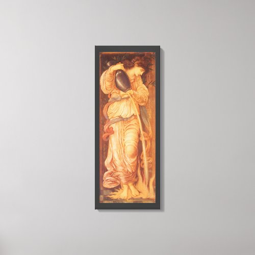 Temperantia by Sir Edward Coley Burne_Jones Canvas Print