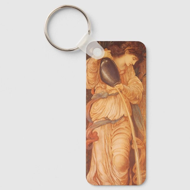Temperantia by Sir Edward Coley Burne-Jones Keychain (Front)