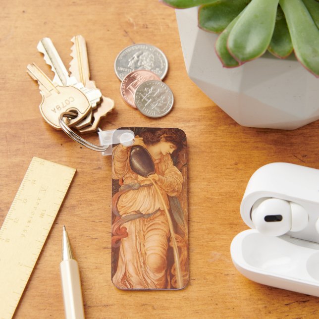 Temperantia by Sir Edward Coley Burne-Jones Keychain (Desk)